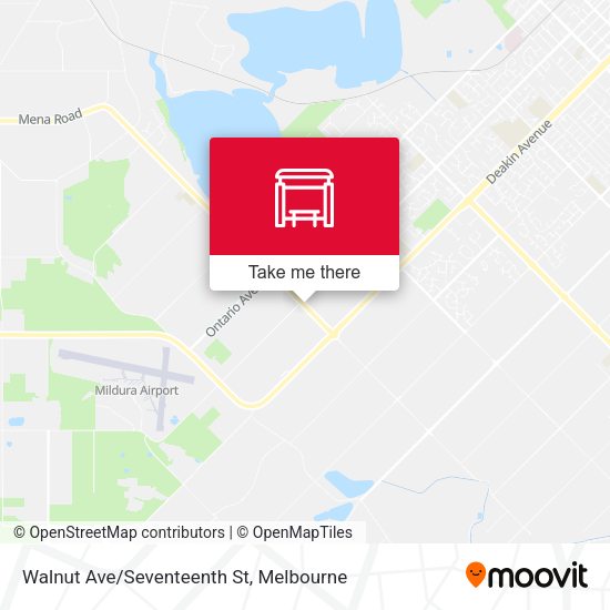 Walnut Ave/Seventeenth St map