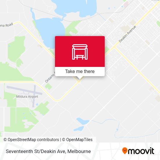 Seventeenth St/Deakin Ave map