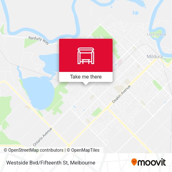 Westside Bvd/Fifteenth St map