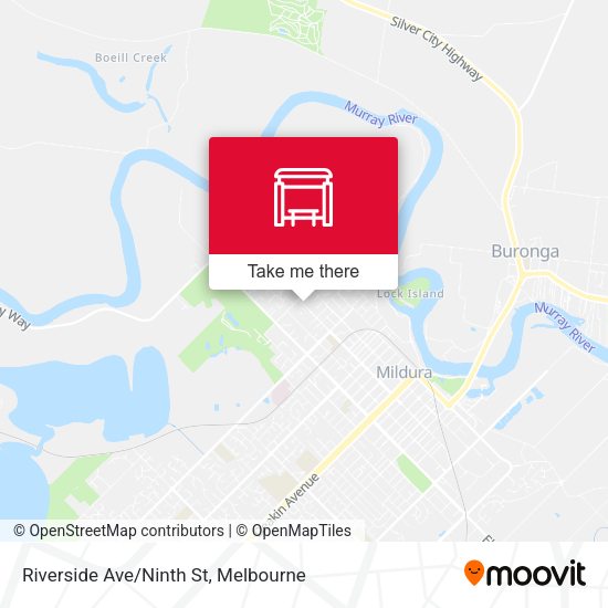 Riverside Ave/Ninth St map