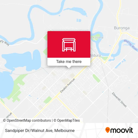 Sandpiper Dr/Walnut Ave map