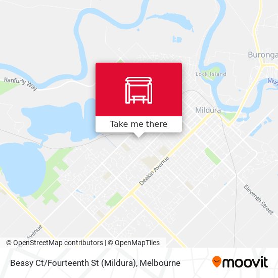 Beasy Ct / Fourteenth St (Mildura) map