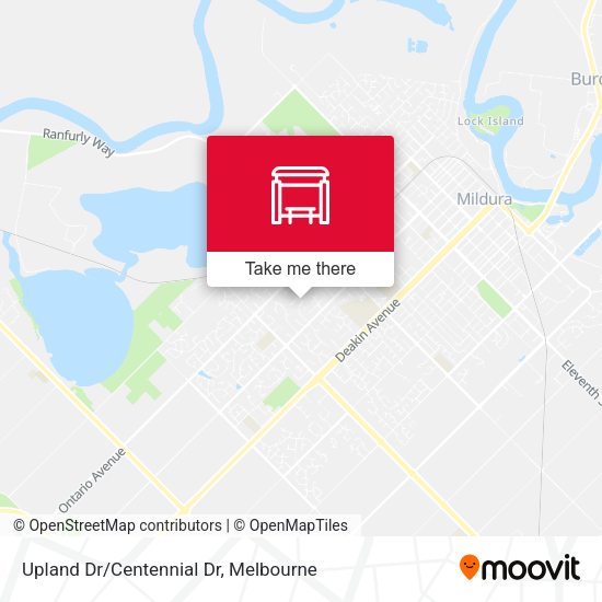 Upland Dr/Centennial Dr map