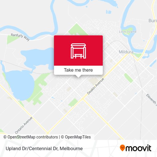 Upland Dr/Centennial Dr map