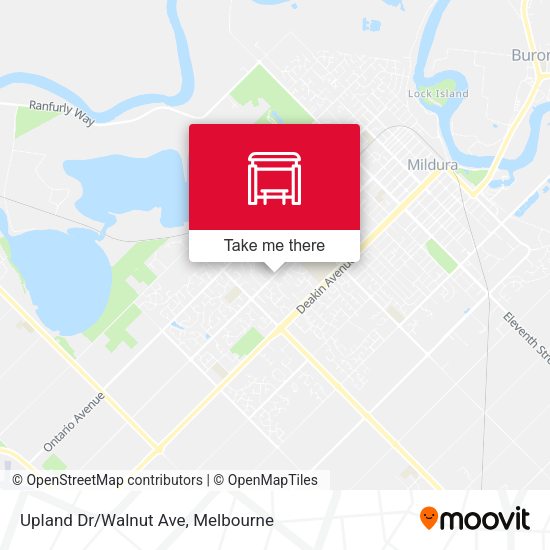 Upland Dr/Walnut Ave map