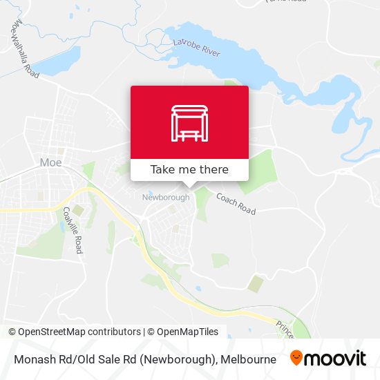 Monash Rd / Old Sale Rd (Newborough) map