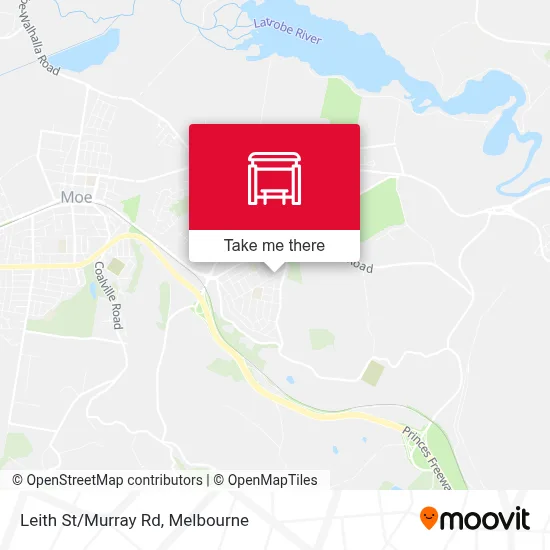 Mapa Leith St/Murray Rd