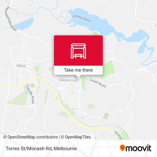 Torres St/Monash Rd map