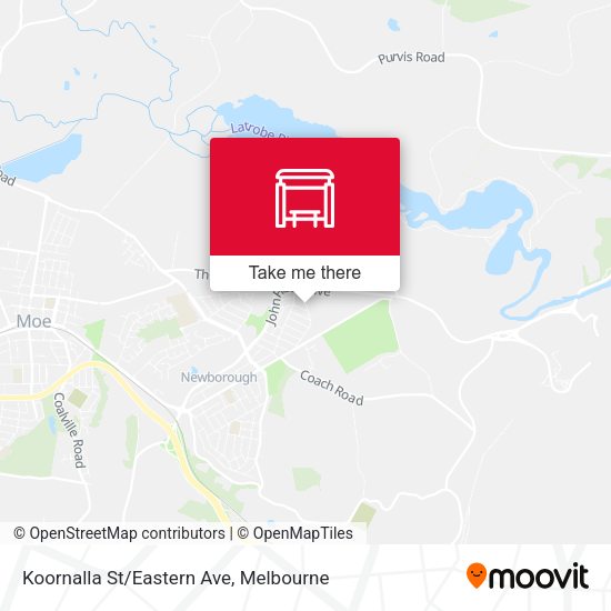 Koornalla St/Eastern Ave map