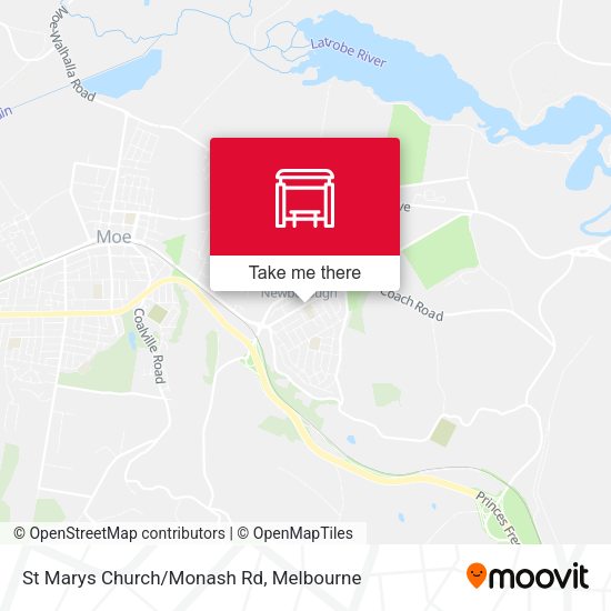 St Marys Church/Monash Rd map