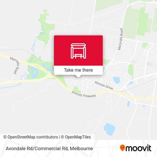 Avondale Rd/Commercial Rd map