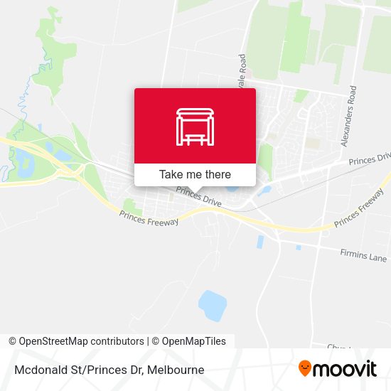 Mcdonald St/Princes Dr map