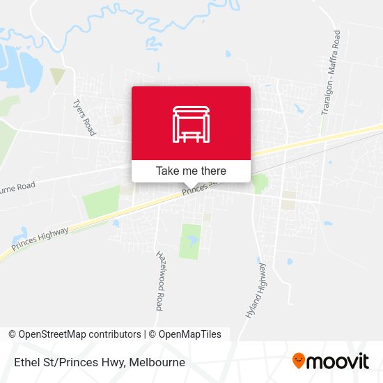 Ethel St/Princes Hwy map