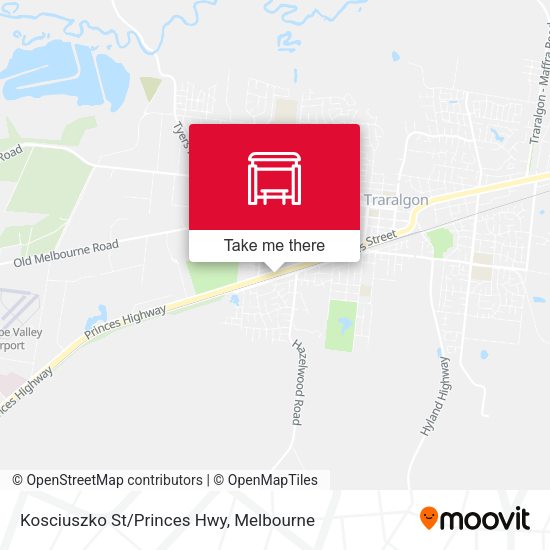 Kosciuszko St/Princes Hwy map