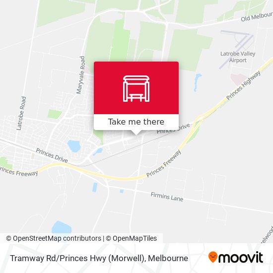 Tramway Rd / Princes Hwy (Morwell) map