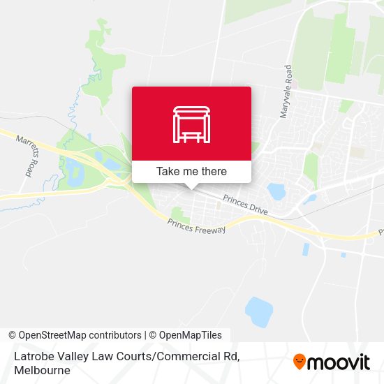 Latrobe Valley Law Courts / Commercial Rd map
