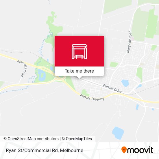 Ryan St/Commercial Rd map