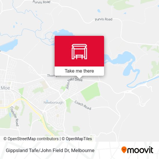 Gippsland Tafe/John Field Dr map