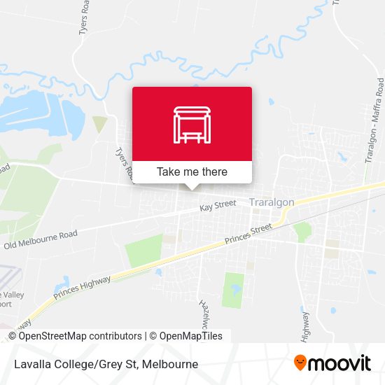 Lavalla College/Grey St map