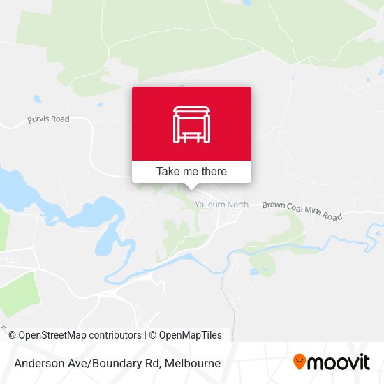 Anderson Ave/Boundary Rd map