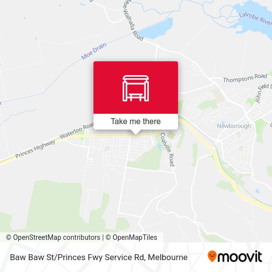 Baw Baw St / Princes Fwy Service Rd map