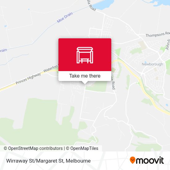 Wirraway St/Margaret St map
