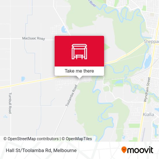 Hall St/Toolamba Rd map