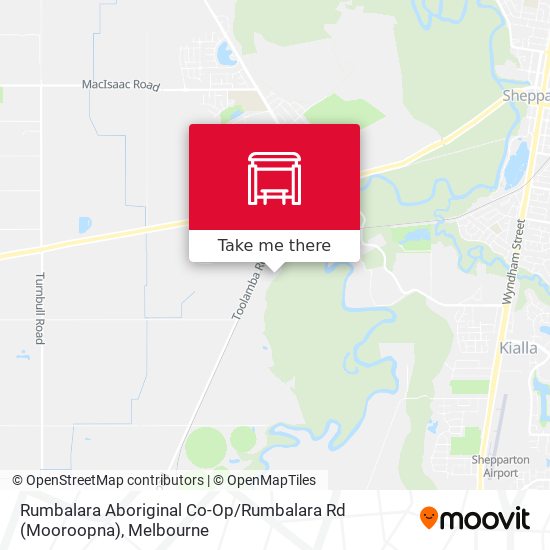 Mapa Rumbalara Aboriginal Co-Op / Rumbalara Rd (Mooroopna)