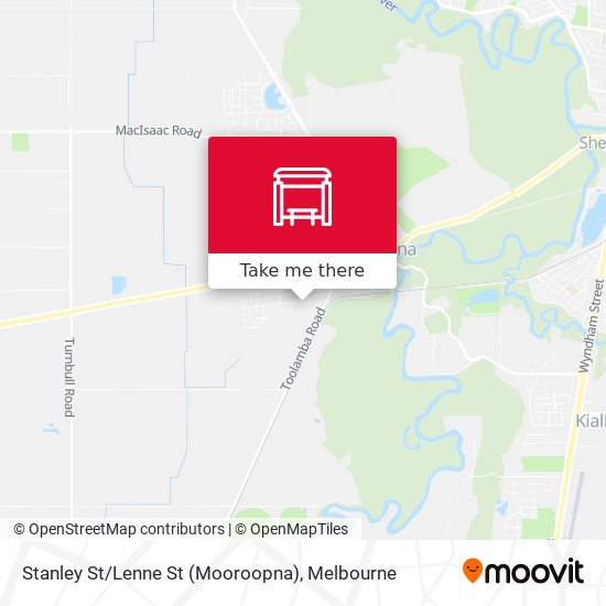 Stanley St / Lenne St (Mooroopna) map