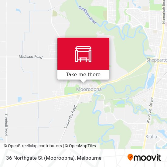 36 Northgate St (Mooroopna) map