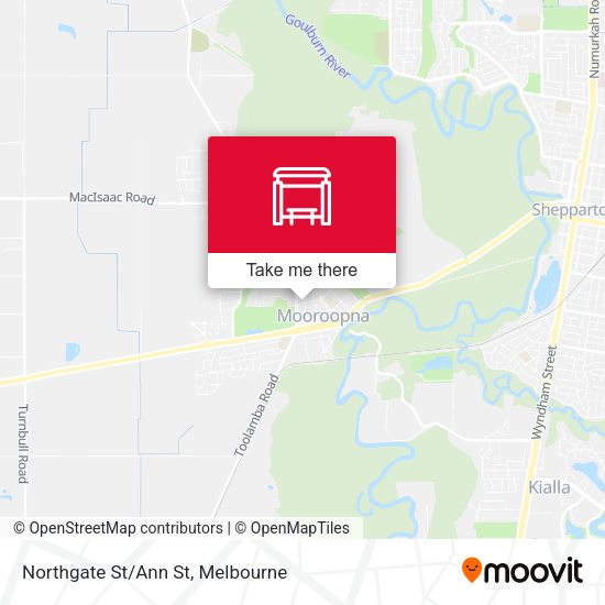Northgate St/Ann St map