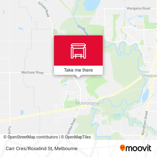 Carr Cres/Rosalind St map