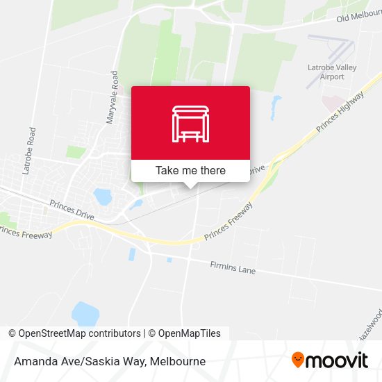 Amanda Ave/Saskia Way map