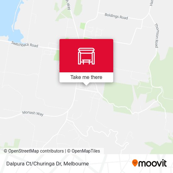 Dalpura Ct/Churinga Dr map