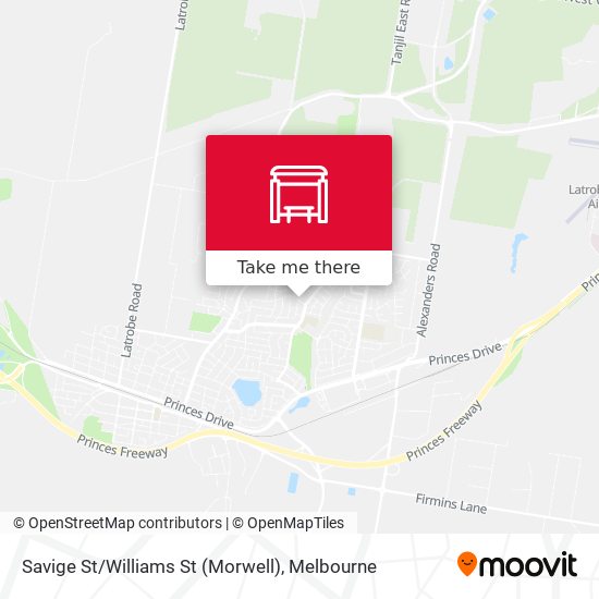 Savige St / Williams St (Morwell) map