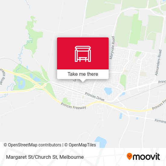 Margaret St/Church St map