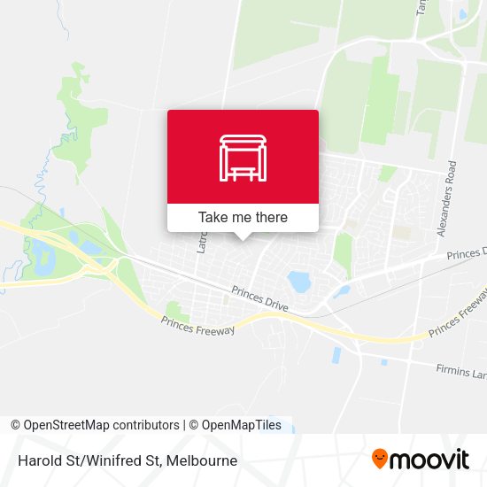Harold St/Winifred St map