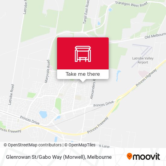 Glenrowan St / Gabo Way (Morwell) map
