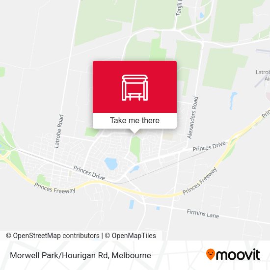 Morwell Park/Hourigan Rd map