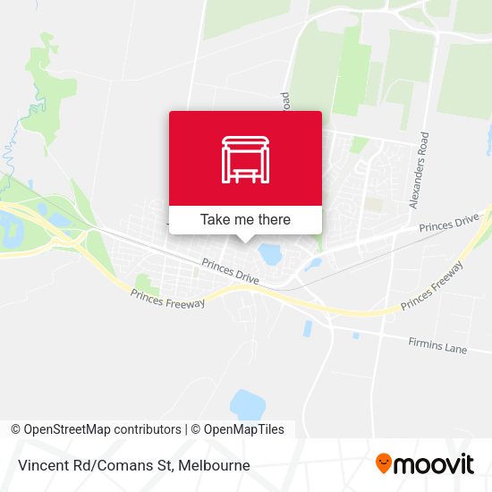 Vincent Rd/Comans St map