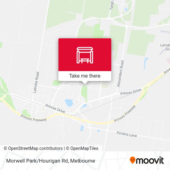 Morwell Park/Hourigan Rd map