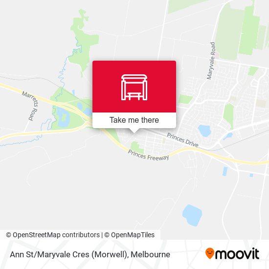 Ann St/Maryvale Cres (Morwell) map