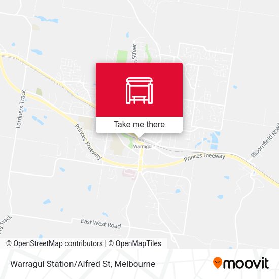 Warragul Station/Alfred St map