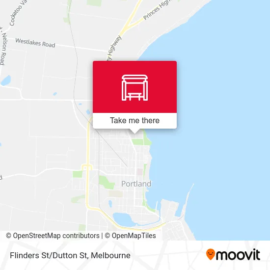 Mapa Flinders St/Dutton St
