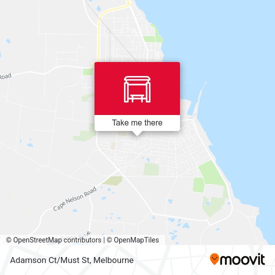 Adamson Ct/Must St map