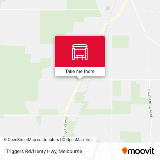 Triggers Rd/Henty Hwy map