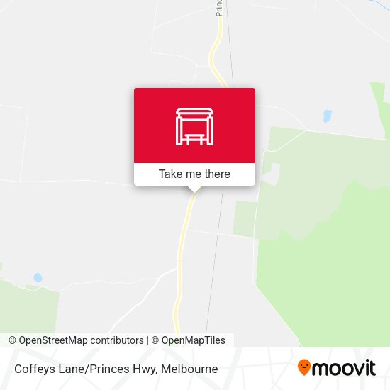 Coffeys Lane/Princes Hwy map