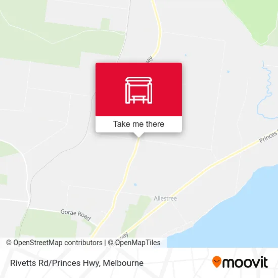 Mapa Rivetts Rd/Princes Hwy
