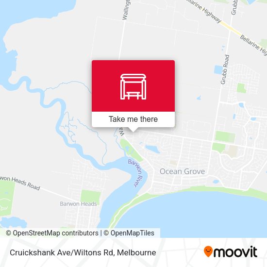 Cruickshank Ave/Wiltons Rd map