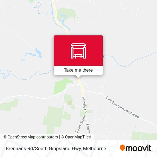 Brennans Rd / South Gippsland Hwy map